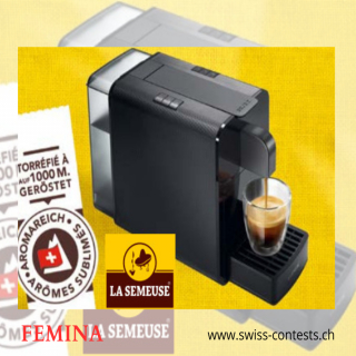 Tentez de remporter 10 Machines à Café La Semeuse - DELIZIO®* avec capsules compatibles DELIZIO®* d'une valeur de CHF 199.- !